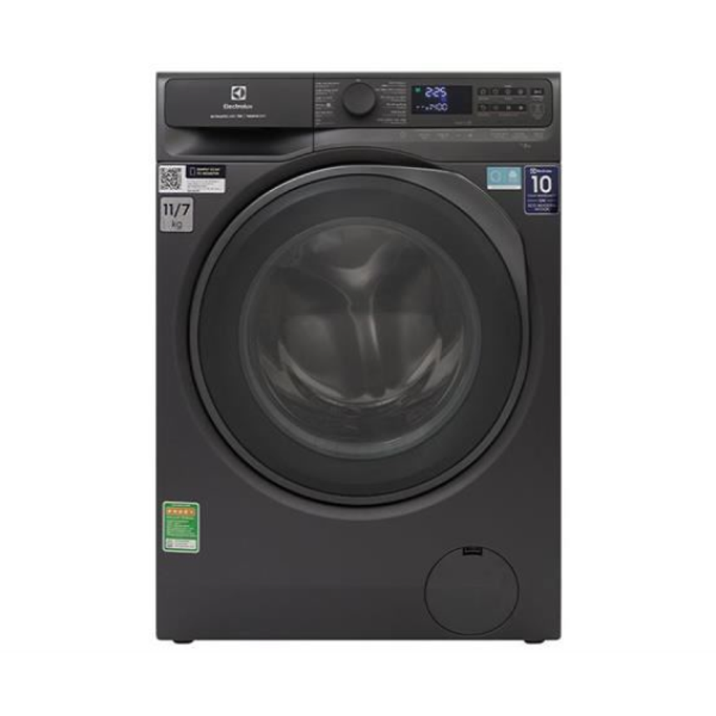 Máy Giặt Sấy Electrolux Cửa Ngang Giặt 11Kg - Sấy 7Kg 2024 (Eww1143R7Sc)