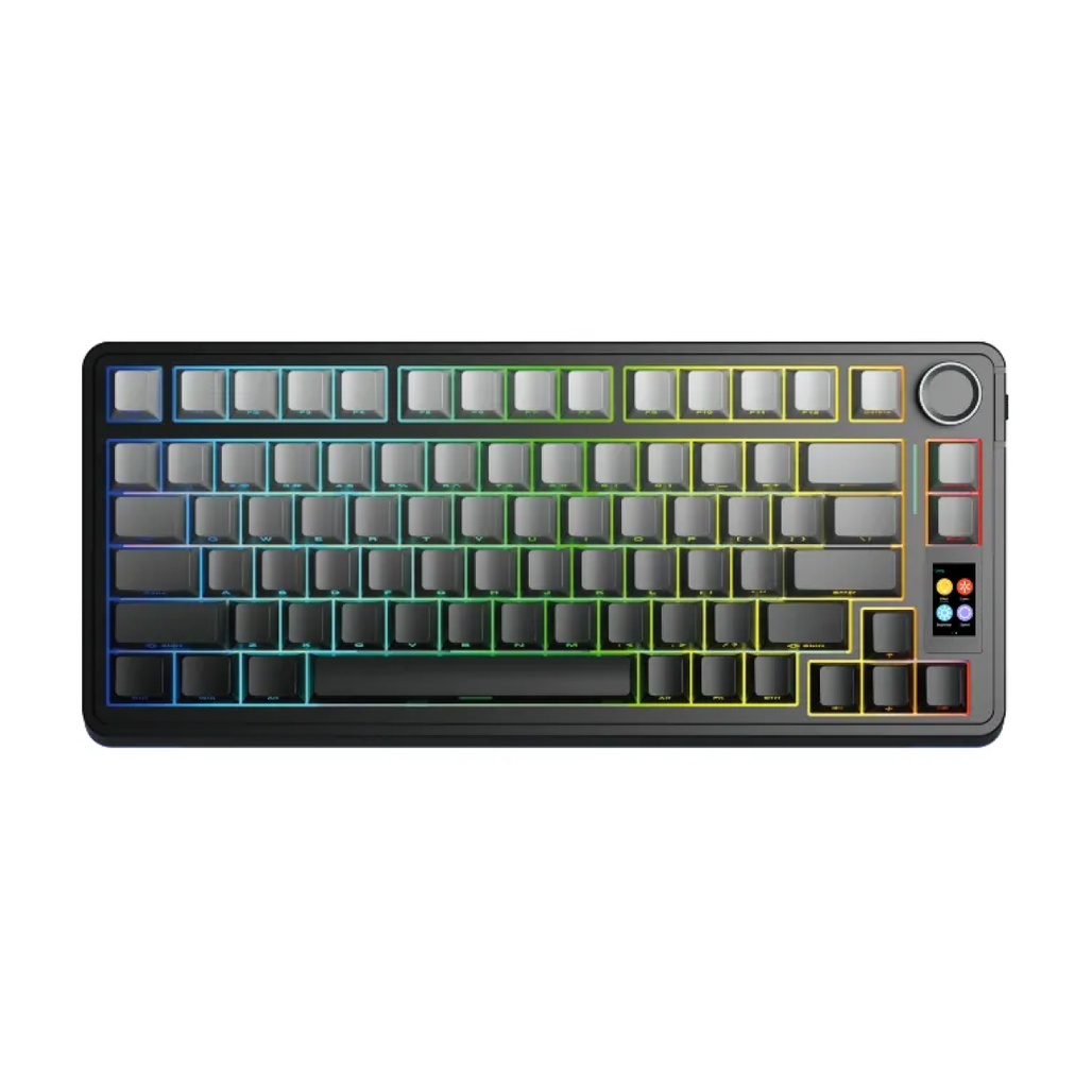 Bàn phím cơ không dây AULA S75 Pro Xám Đen Gradient