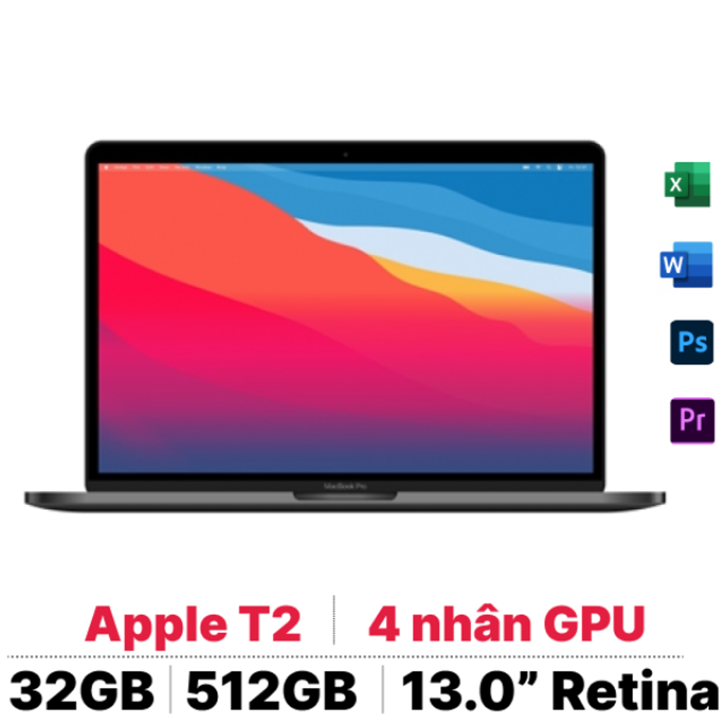 Macbook Pro 13 Touch Bar I7 2.3 32Gb 512Gb 2020 (Cto) - Cũ Đẹp