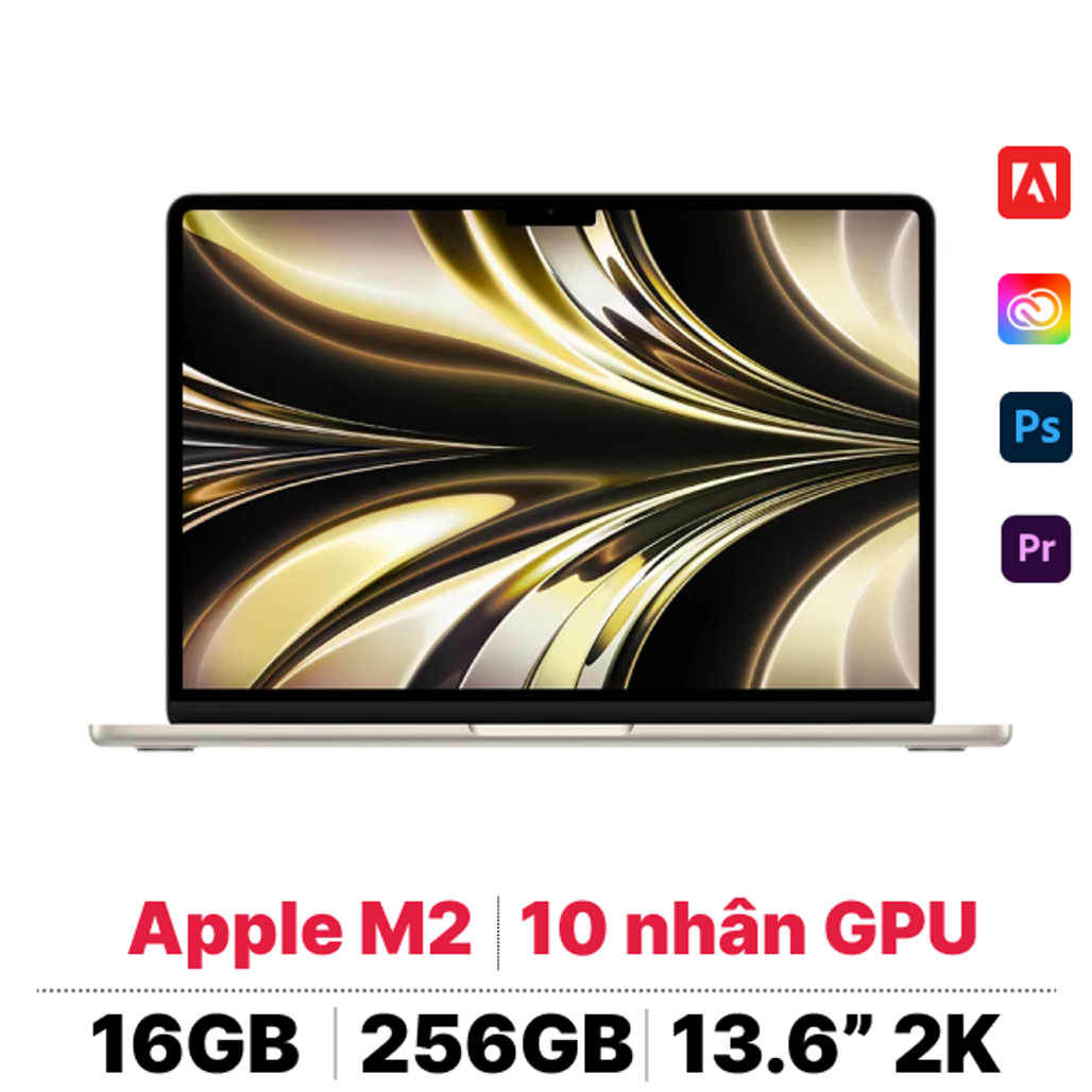 Apple MacBook Air M2 2024 8CPU 10GPU 16GB 256GB sạc 30W - Cũ Đẹp