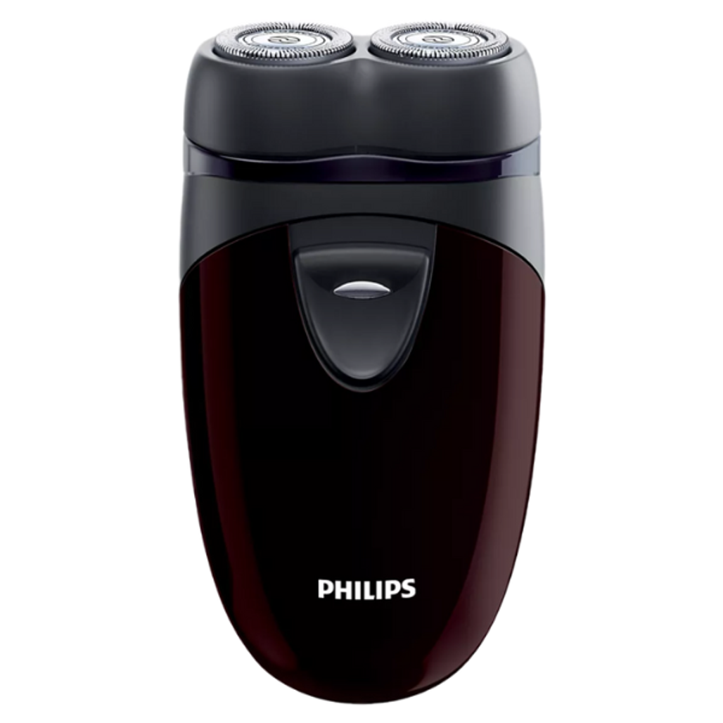Máy cạo râu Philips PQ206 - Cạo khô, màu nâu, pin AA, 60 phút sử dụng liên tục