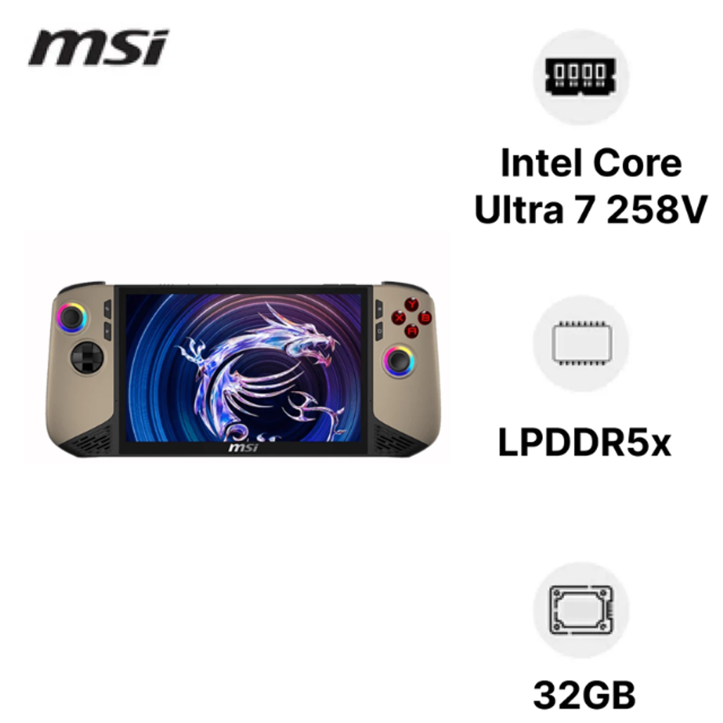 Máy chơi game MSI Claw 8 AI Plus A2VM-201JP - Cũ Trầy Xước