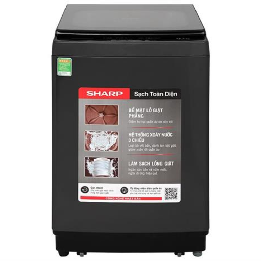 Máy Giặt Sharp Cửa Trên 12.5Kg 2024 (Es - Tm125Cn - Mr)