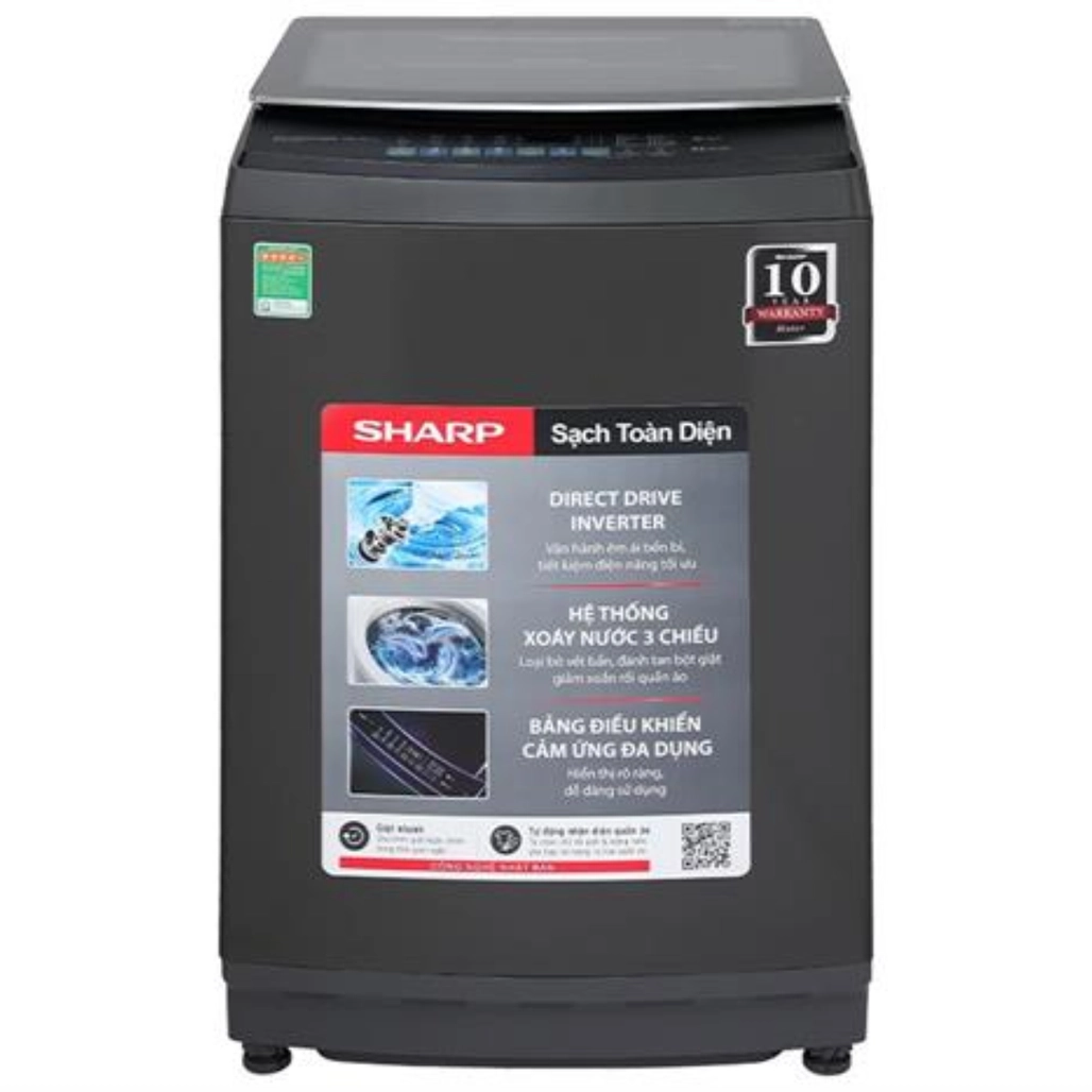 Máy Giặt Sharp Cửa Trên 15Kg 2025 (Es - Tm150Cd - Ds)