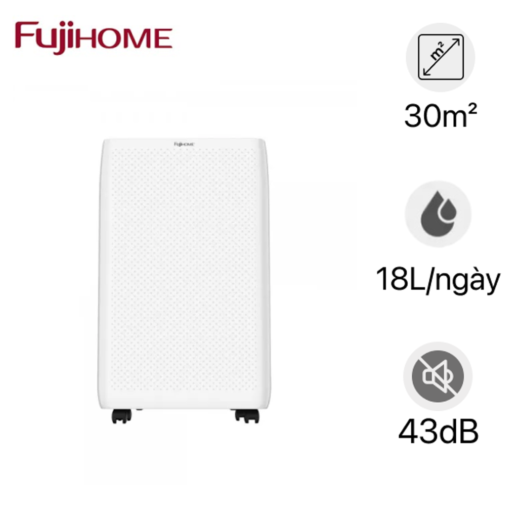Máy Hút Ẩm Dân Dụng Fujihome Dh18W