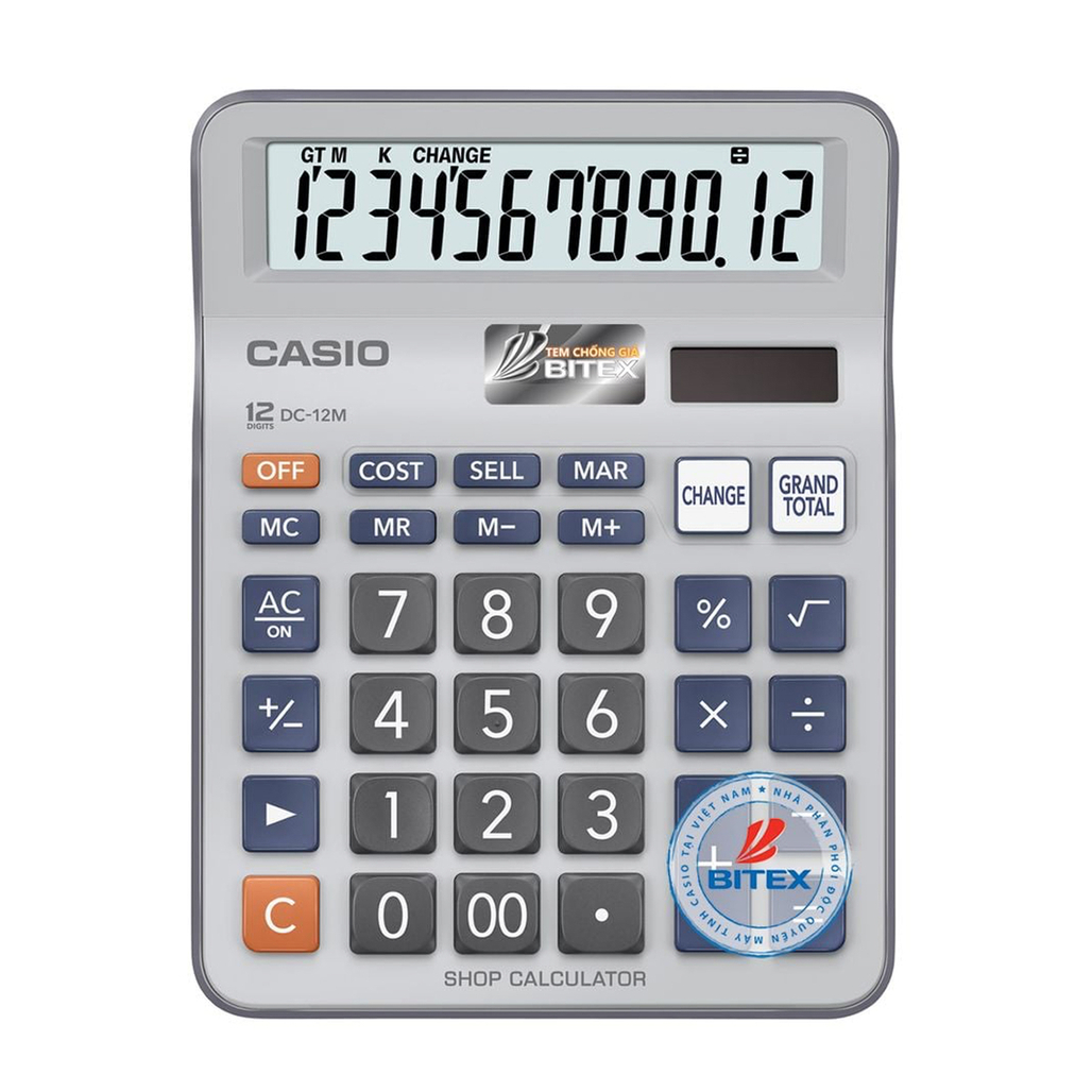 Máy Tính Casio Dc - 12M Pl