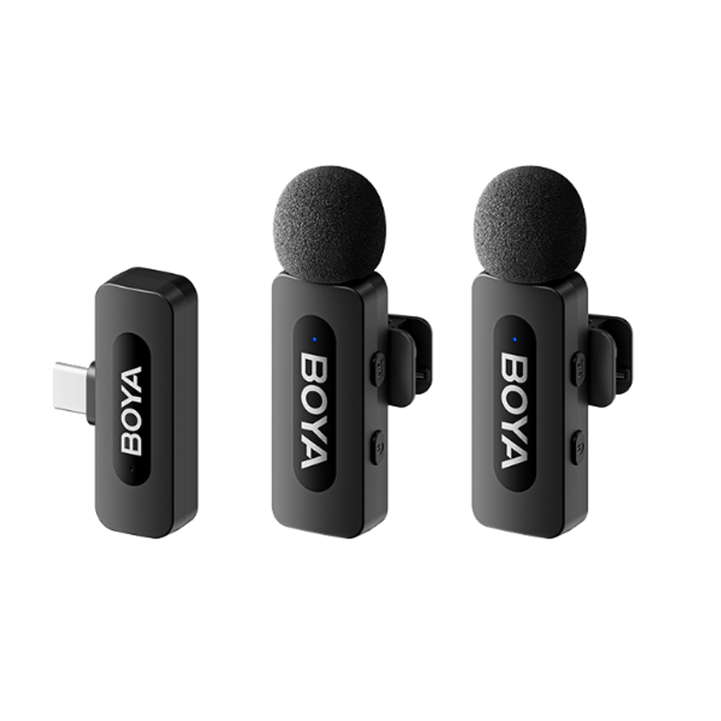 Microphone Thu Âm Không Dây Boya By - V20 V2.0