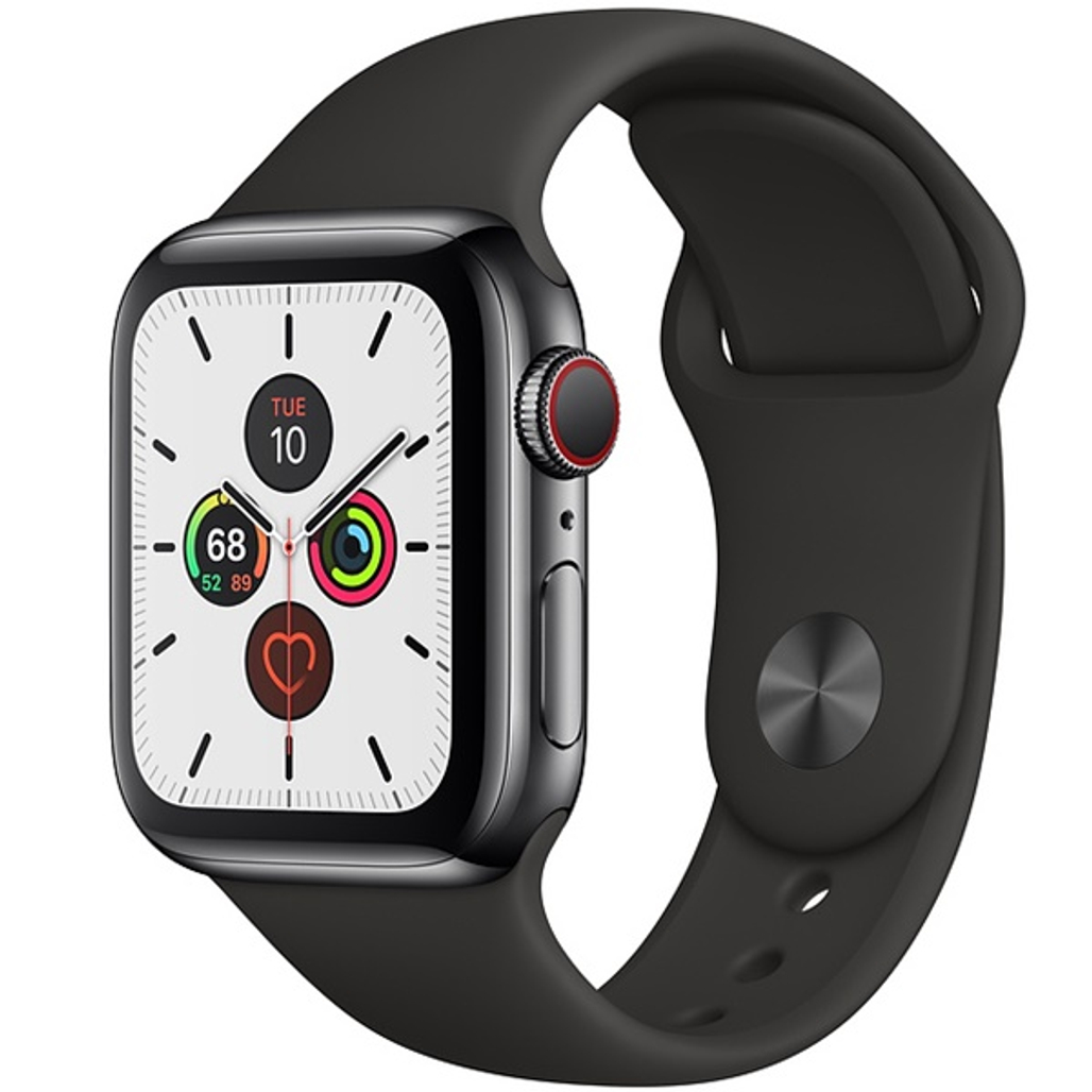 Apple Watch 5 44Mm (4G) Viền Thép Xám - Dây Đen Chính Hãng (Mwwk2) Cũ Đẹp