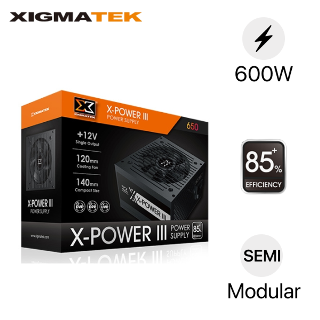 Nguồn máy tính Xigmatek X-Power III 650 600W