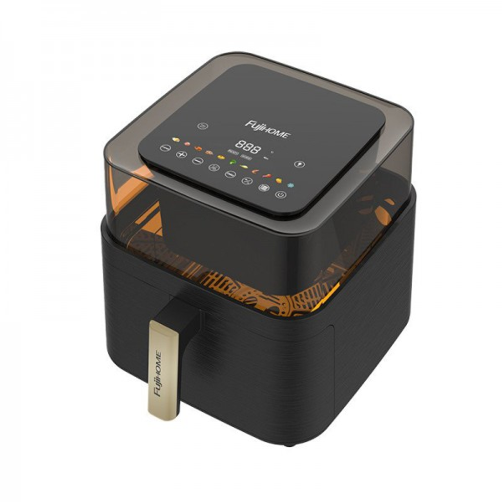 Nồi chiên không dầu Fujihome A8DG2 8L, Kính trong suốt, 15 chế độ nấu, Tự ngắt nhiệt