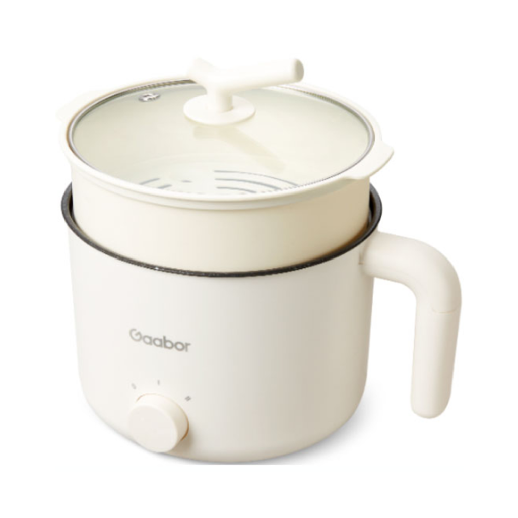 Nồi điện đa năng Gaabor GR-N15A 1.3L, màu trắng, chống dính, tự ngắt khi quá nhiệt
