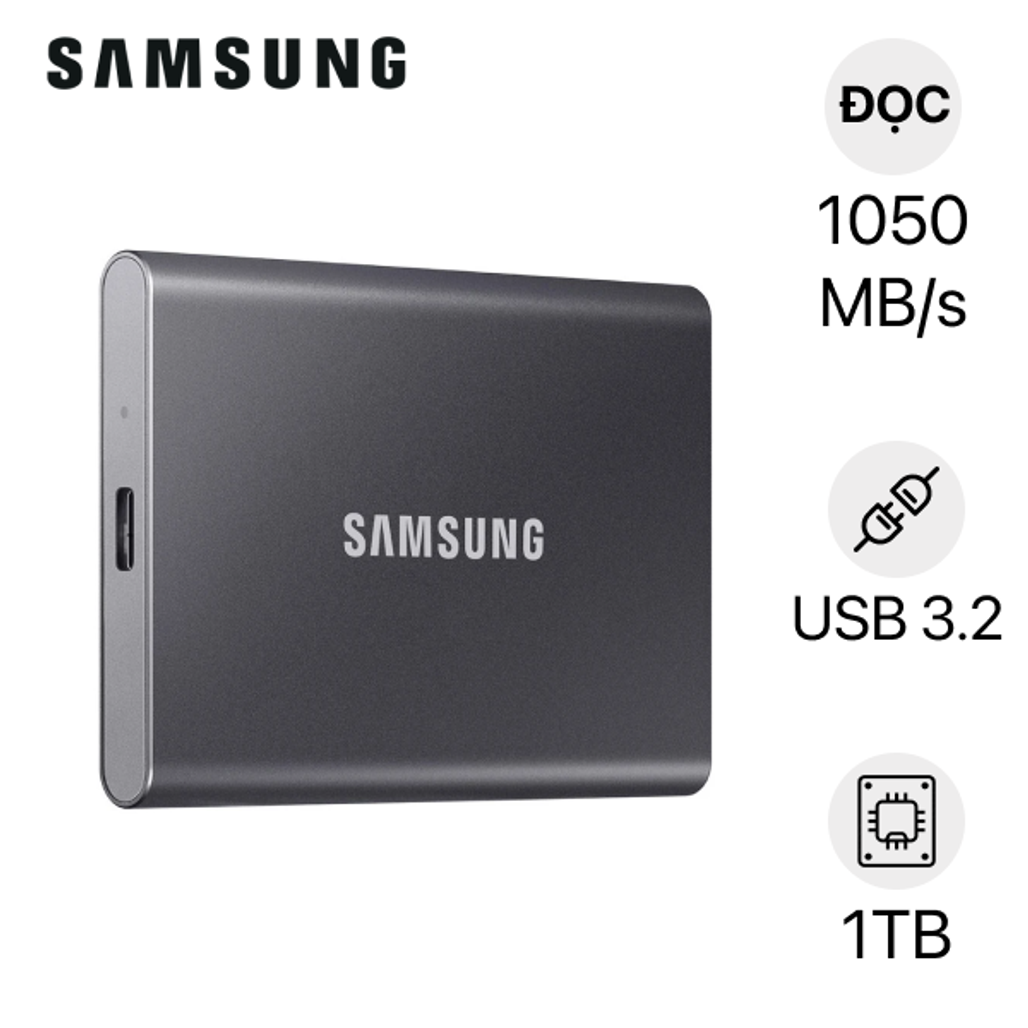 Ổ cứng di động SSD Samsung T7 Portable 1TB