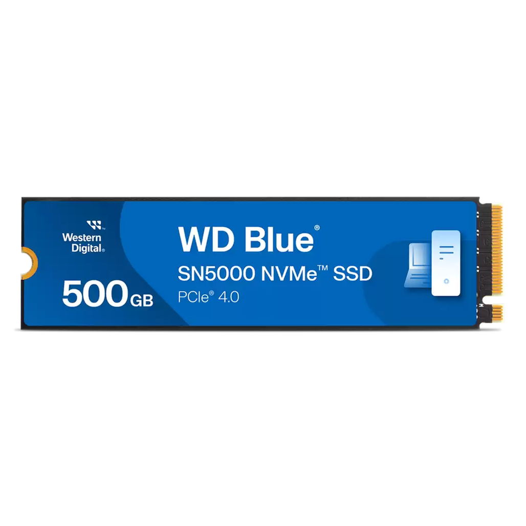 Ổ Cứng Ssd Wd Blue Sn5000 Nvme Pcie Gen4 X4 M.2 2280 500Gb