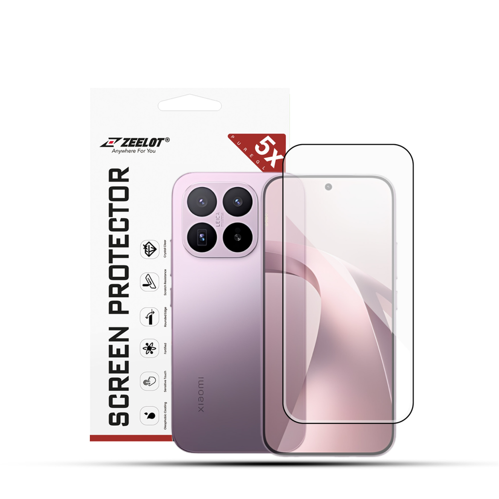 Dán kính cường lực màn hình Xiaomi 17T Zeelot full viền đen cao cấp