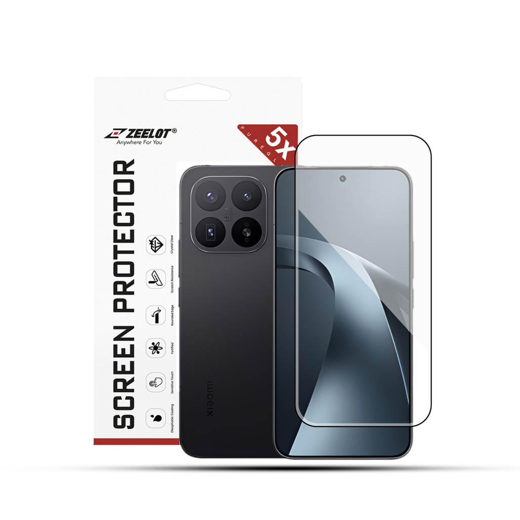 Dán kính cường lực màn hình Xiaomi 17T Pro Zeelot full viền đen cao cấp