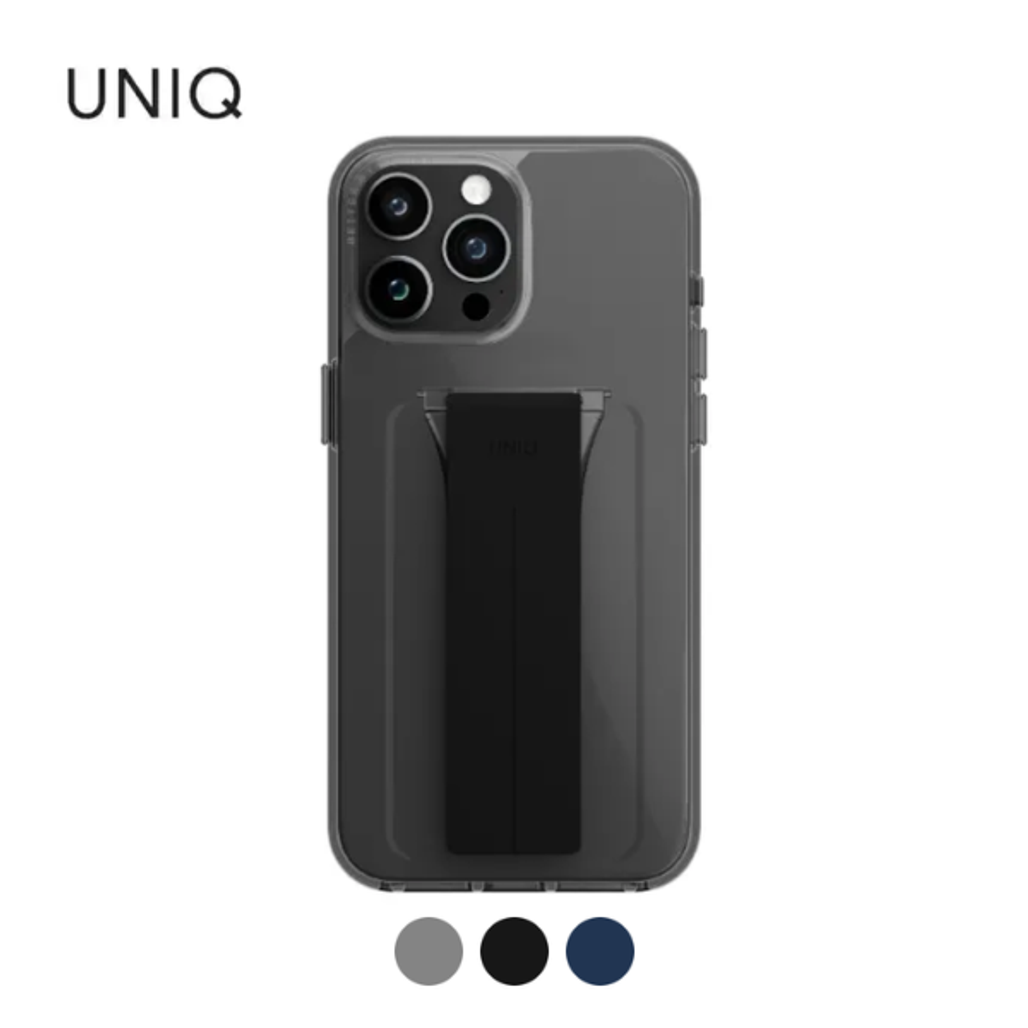 Ốp Lưng Iphone 15 Pro Uniq Hybrid Heldro Mount With Stand Lucent