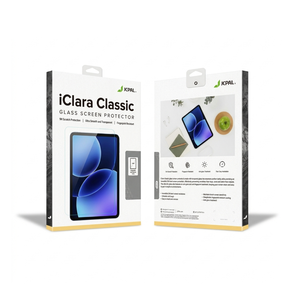 Dán kính cường lực màn hình Xiaomi Pad 8/8 Pro/7/7 Pro Jcpal Iclara full viền đen cao cấp