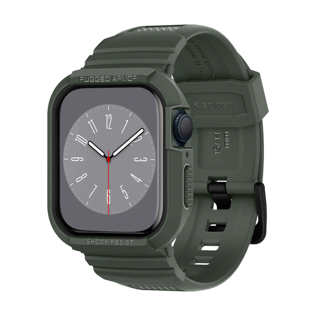 Ốp viền + dây đeo Apple watch (45/44 mm) spigen rugged armor pro