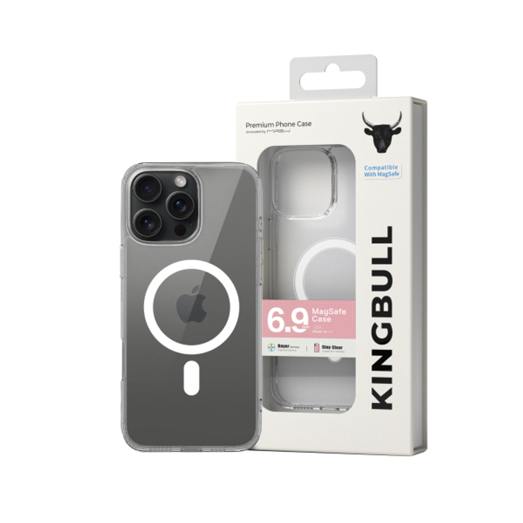Ốp lưng iPhone 16 Pro Max Mipow Transparent With Magsafe