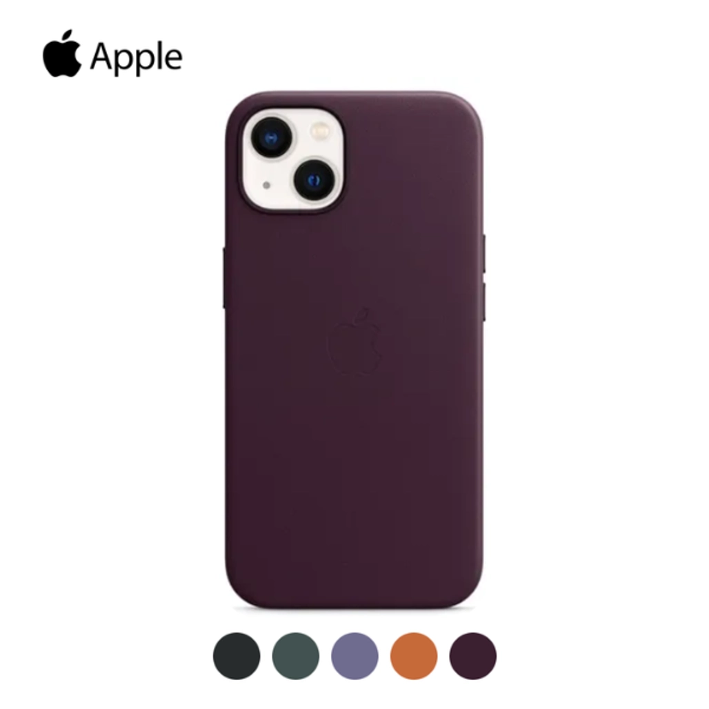 Ốp lưng iPhone 13/14  Apple Leather Case Chính hãng hỗ trợ sạc MagSafe 