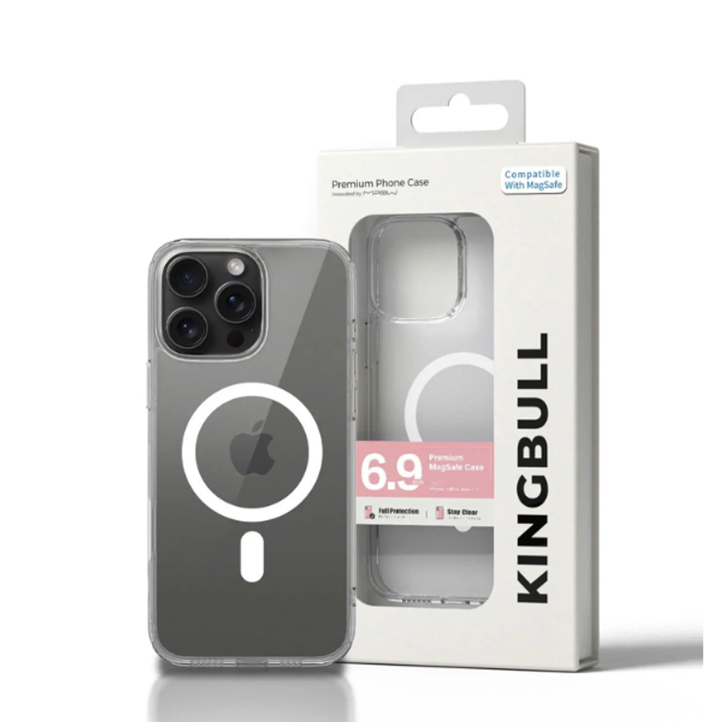 Ốp Lưng Mipow iPhone 16 Pro Max Touch Button With Magsafe Crystal Clear