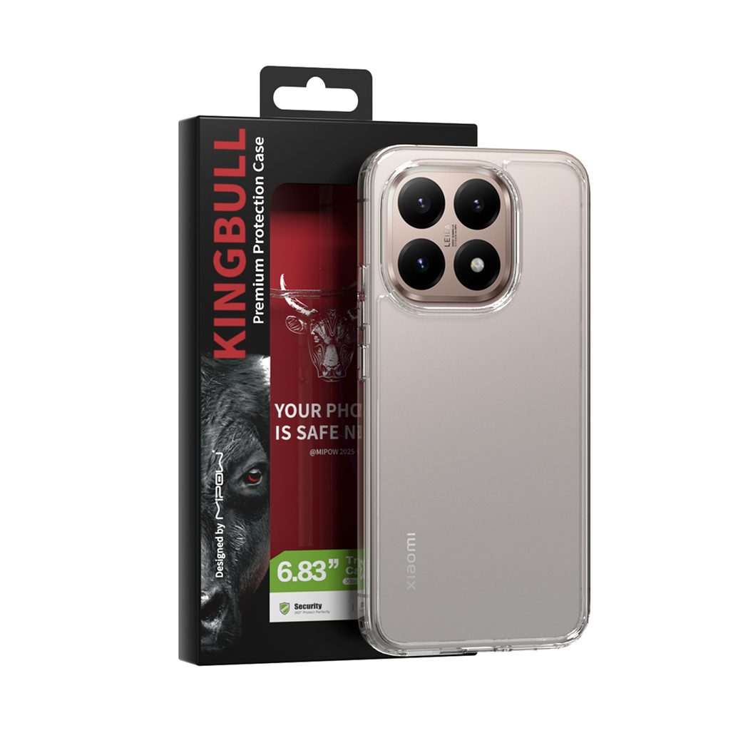 ốp lưng Xiaomi 15t mipow transparent clear