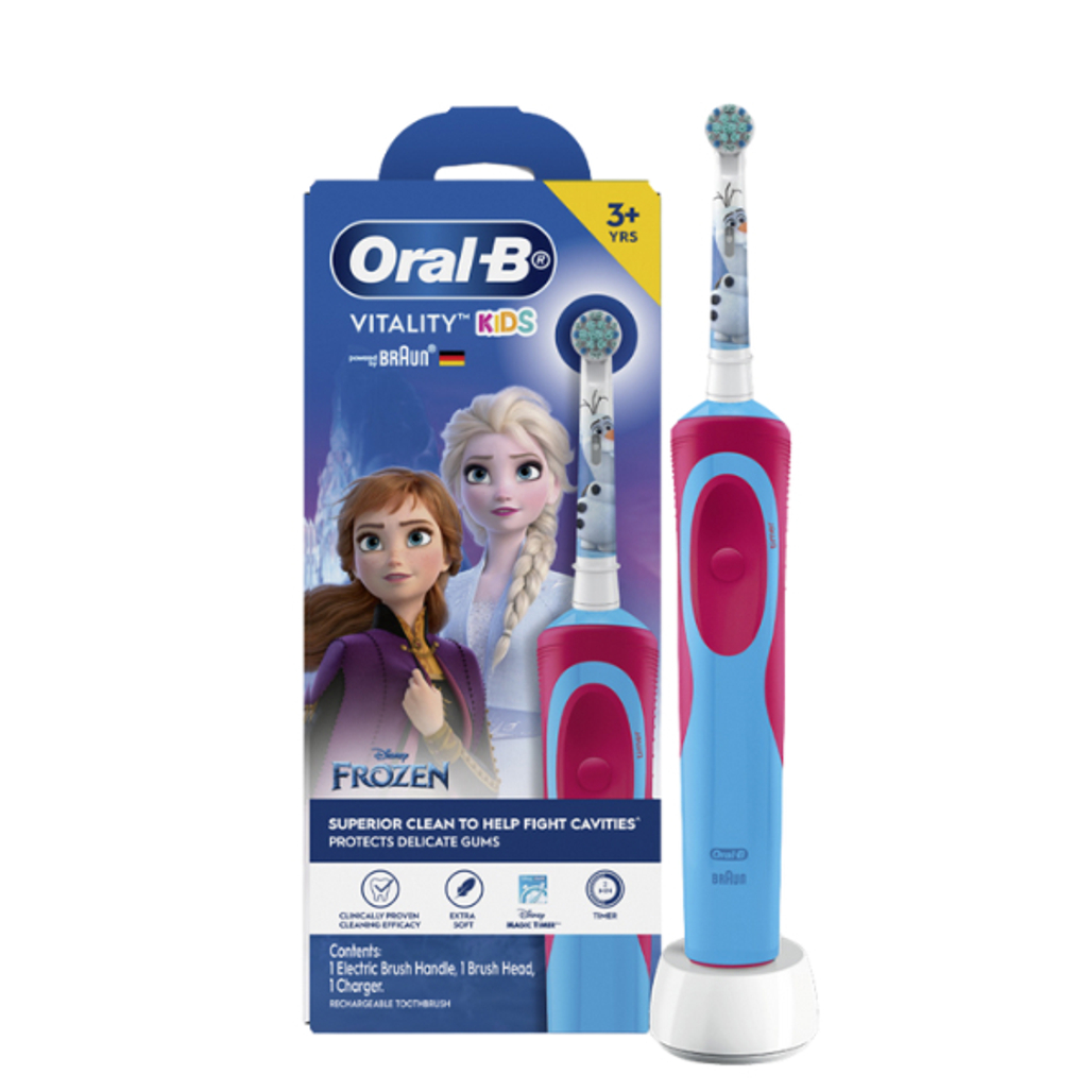 Bàn Chải Điện Trẻ Em Oral - B Vitality D12 Disney Frozen - Made In China