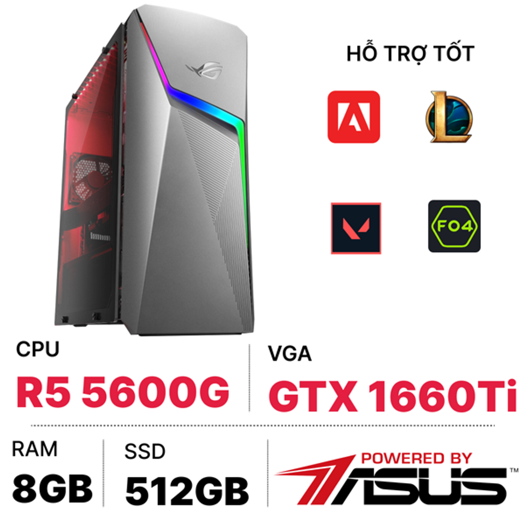 PC Asus Rog Strix G10DK-R5600G003W
