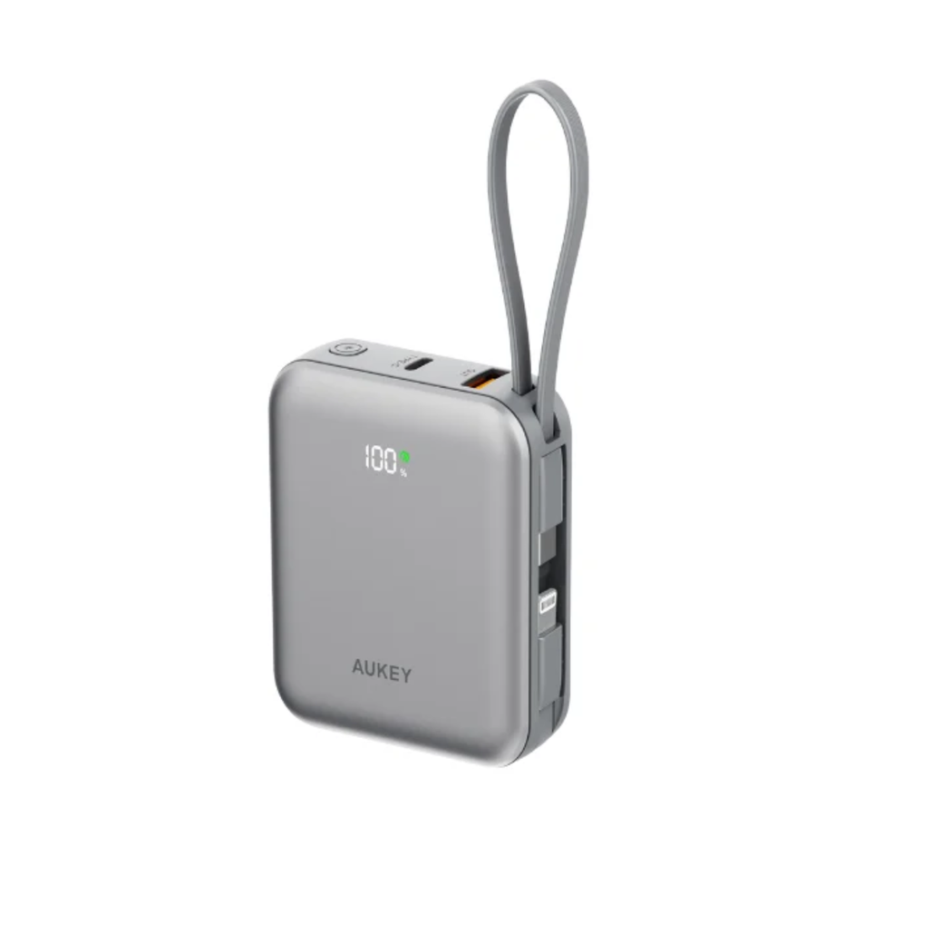 Pin sạc dự phòng Aukey PB-Y91L 10.000mAh 20W tích hợp cáp type C + type L