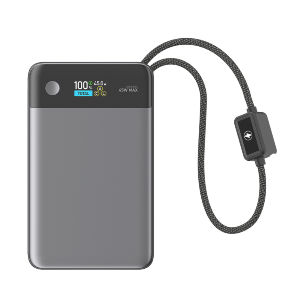 Pin sạc dự phòng StarGo Gem Plus S202 10000mAh 45W tích hợp cáp C+L và màn hình hiển thị