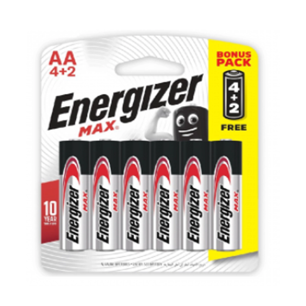 Pin tiểu Energizer Max AA E91 BP4+2