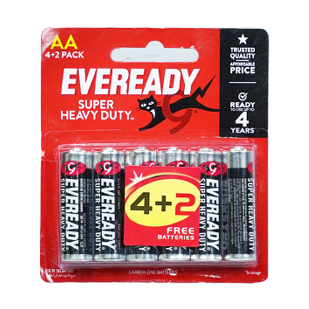 Pin tiểu Eveready SHD AA (4+2 viên/vỉ) 1215 BP4+2