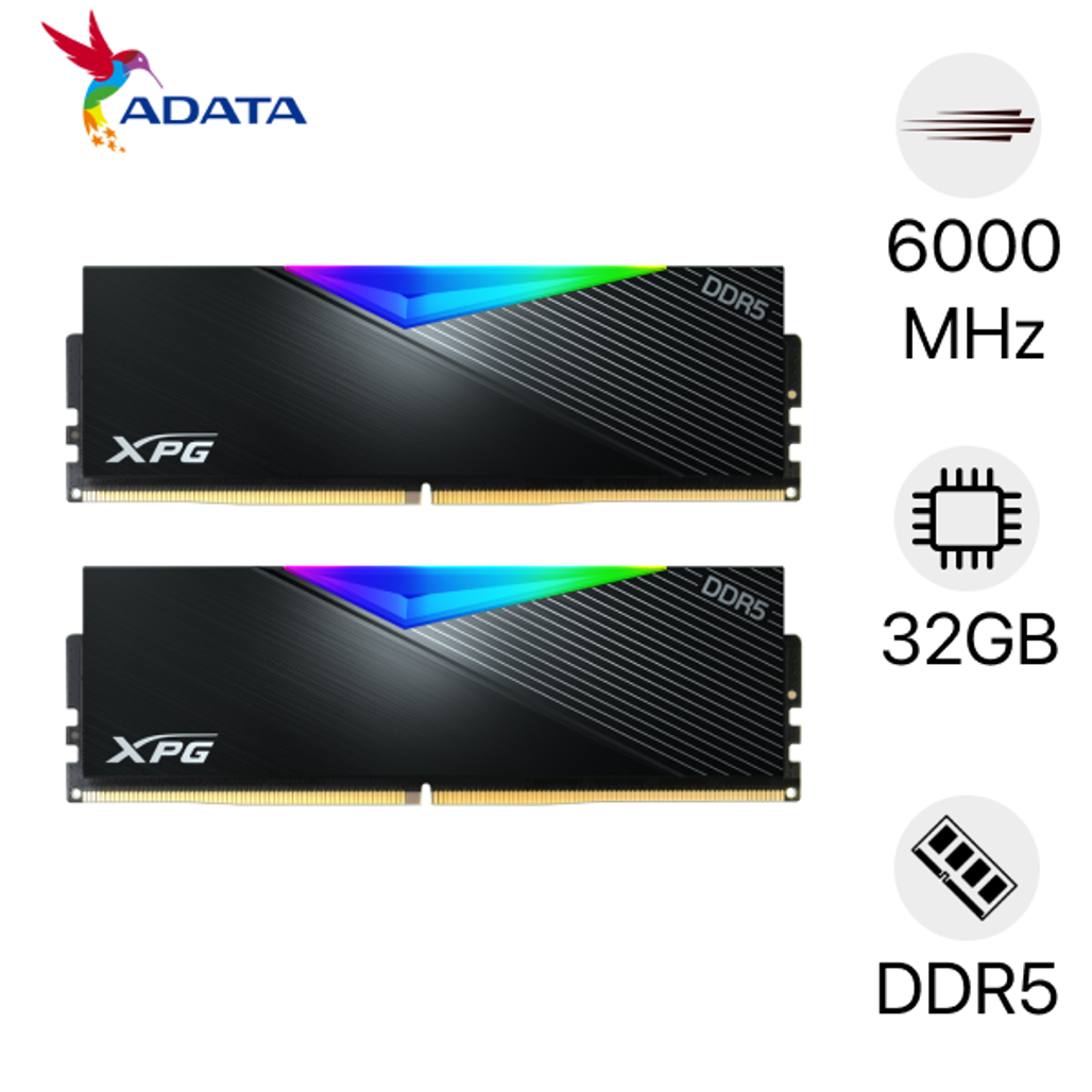 Ram PC ADATA XPG LANCER RGB 32GB (2x16GB) 6000MHz DDR5