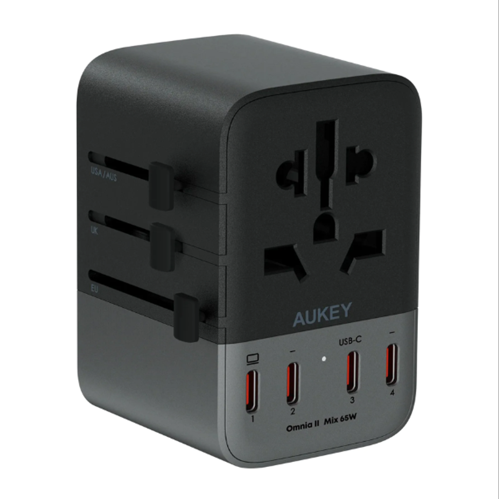 Sạc Đa Năng Aukey PA-TA08A PD65W Nhiều Cổng