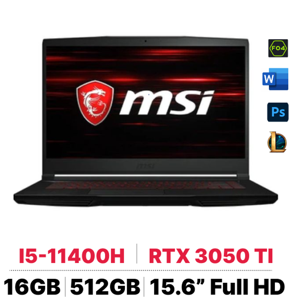 Laptop Msi Gaming Gf63 Thin 11Ud - 473Vn - Cũ Xước Cấn