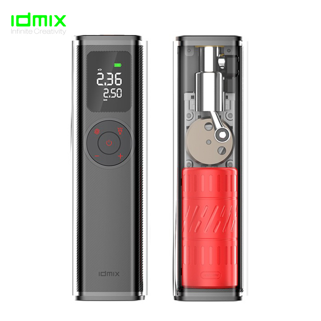 Bơm xe thông minh kèm định vị IDMIX