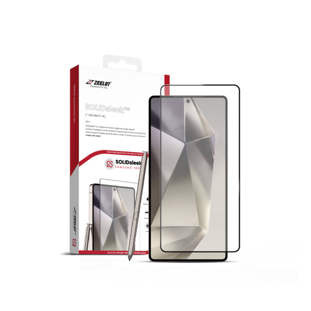 Miếng Dán Kính Cường Lực Samsung Galaxy S25 Ultra Zeelot Solidsleek Full