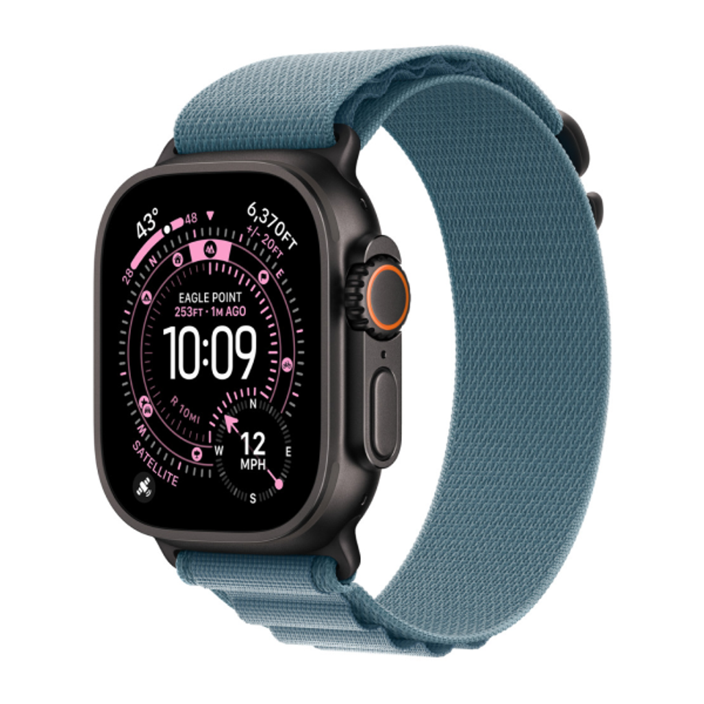 Dây Đeo Apple Watch Alpine Loop 44/45/46/49Mm Medium - Black Titanium Finish