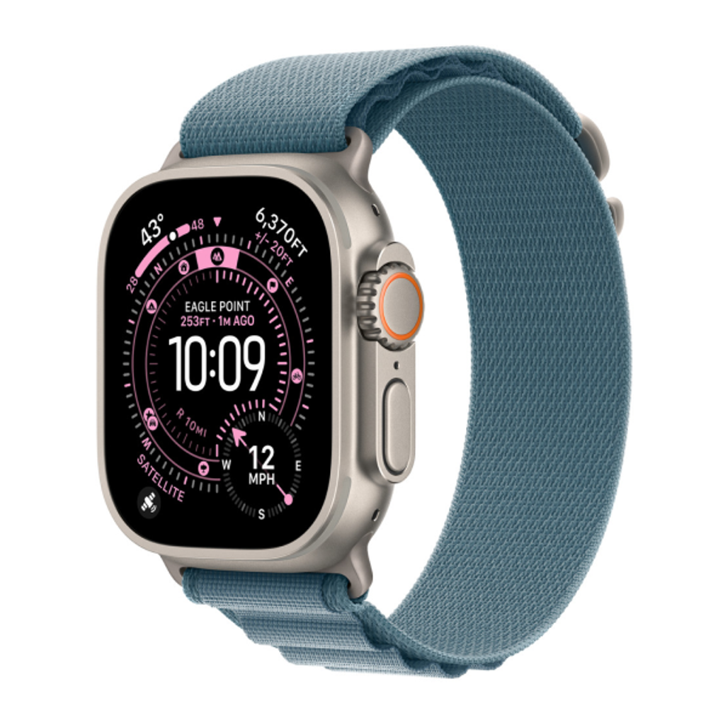 Dây Đeo Apple Watch Alpine Loop 44/45/46/49Mm Large - Natural Titanium Finish
