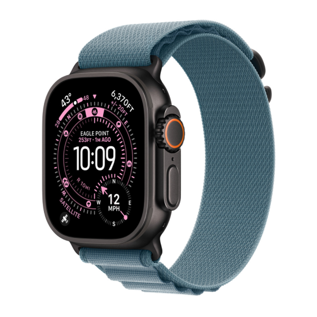 Dây Đeo Apple Watch Alpine Loop 44/45/46/49Mm Large - Black Titanium Finish