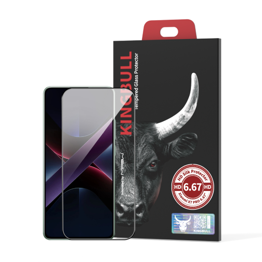 Dán Kính Cường Lực Màn Hình Xiaomi Poco X7 Pro Mipow Full Viền Đen Cao Cấp