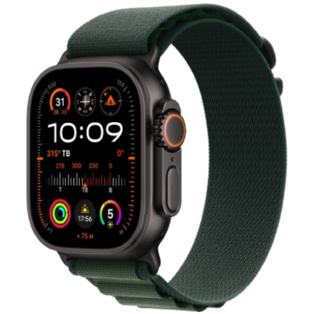 Apple Watch Ultra 2 2024 49Mm 4G Viền Titan Đen Dây Alpine Size S | Chính Hãng Vn/A