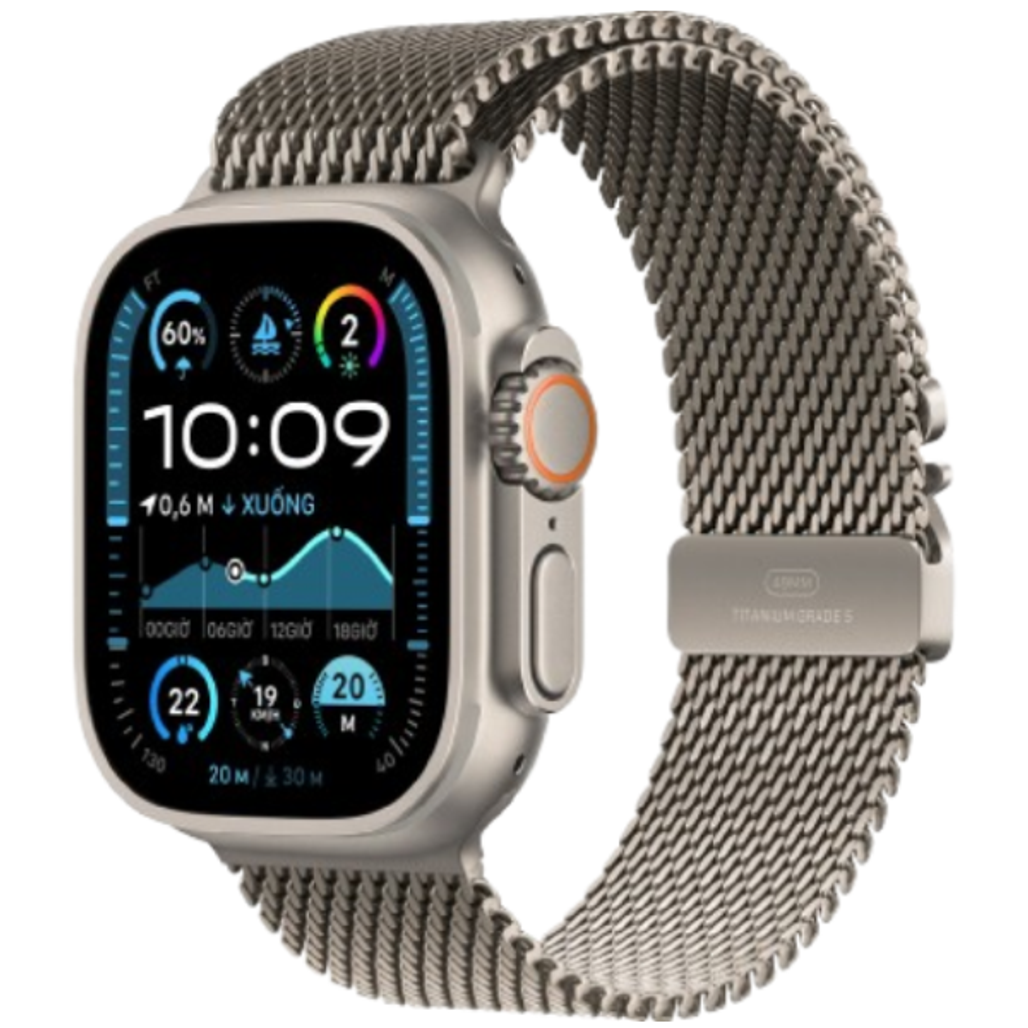 Apple Watch Ultra 2 2024 49mm 4G Viền Titan Dây Titan Size M - Đã Kích Hoạt
