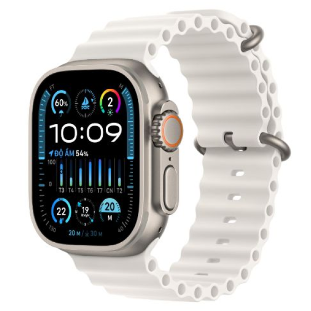 Apple Watch Ultra 2 2023 49Mm (4G) - Viền Titan - Dây Cao Su - Cũ Trầy Xước