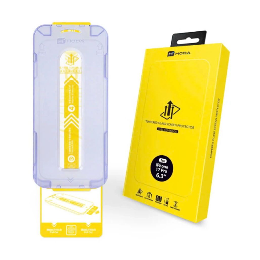 Dán Kính Cường Lực Màn Hình Apple Iphone 17 Pro Hoda Full Cao Cấp Đen