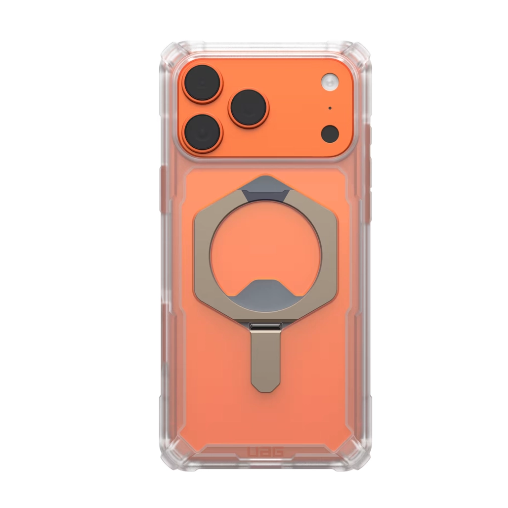 ốp lưng iPhone 17 pro max uag chống sốc plasma xte with magsafe clear/titanium