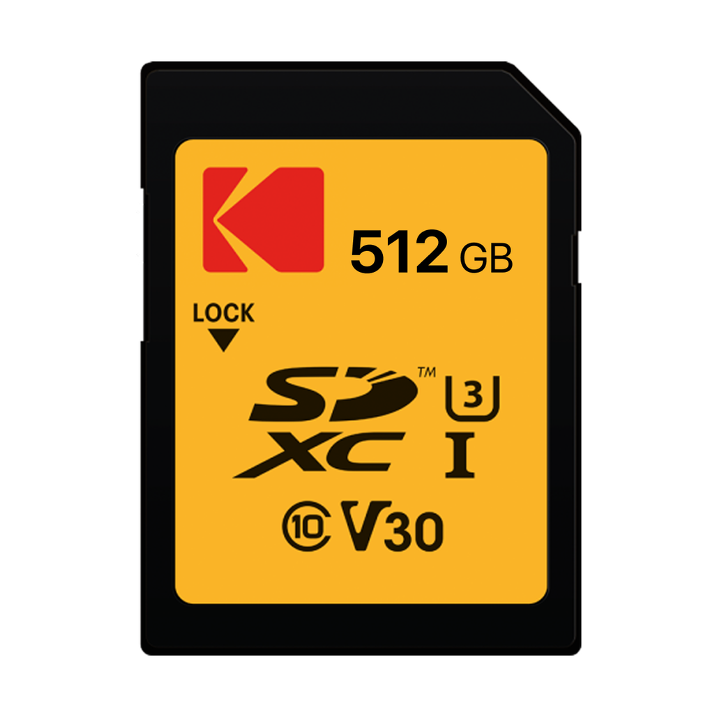Thẻ nhớ SD Kodak UHS-I U3/V30/A1 512GB