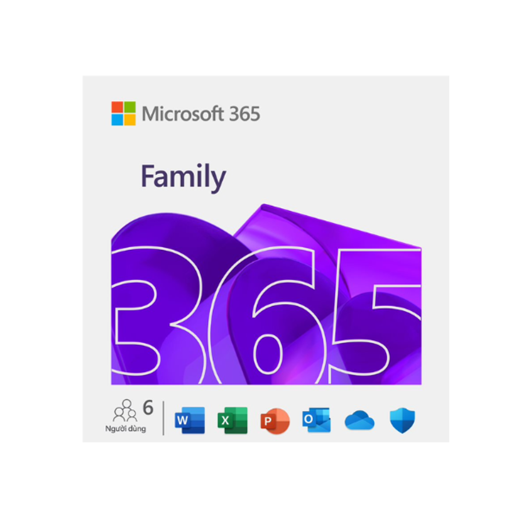 Phần mềm Microsoft Office 365 Family + AI Copilot (12 tháng X 6 User) (Bản key điện tử)