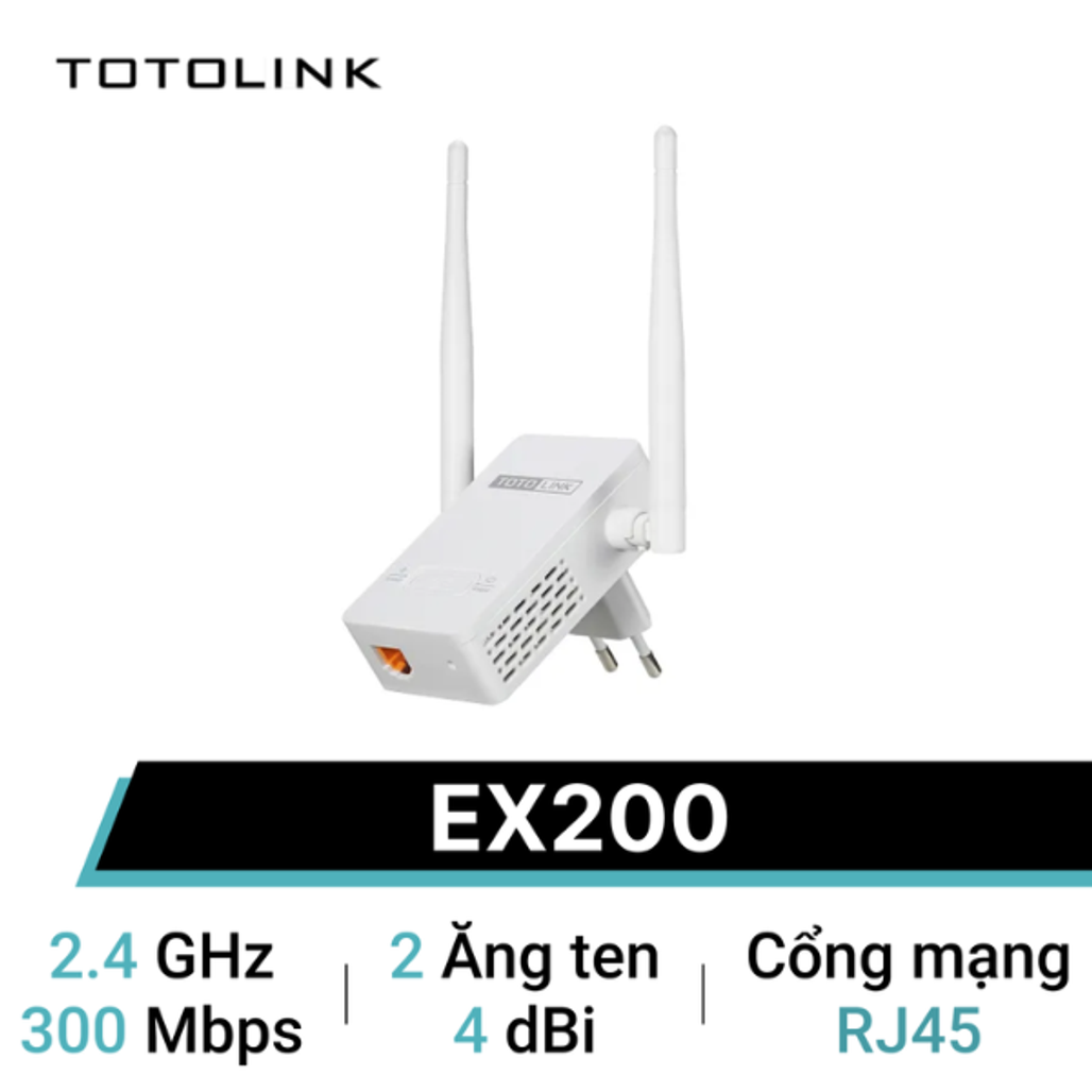Thiết bị mở rộng sóng Totolink EX200