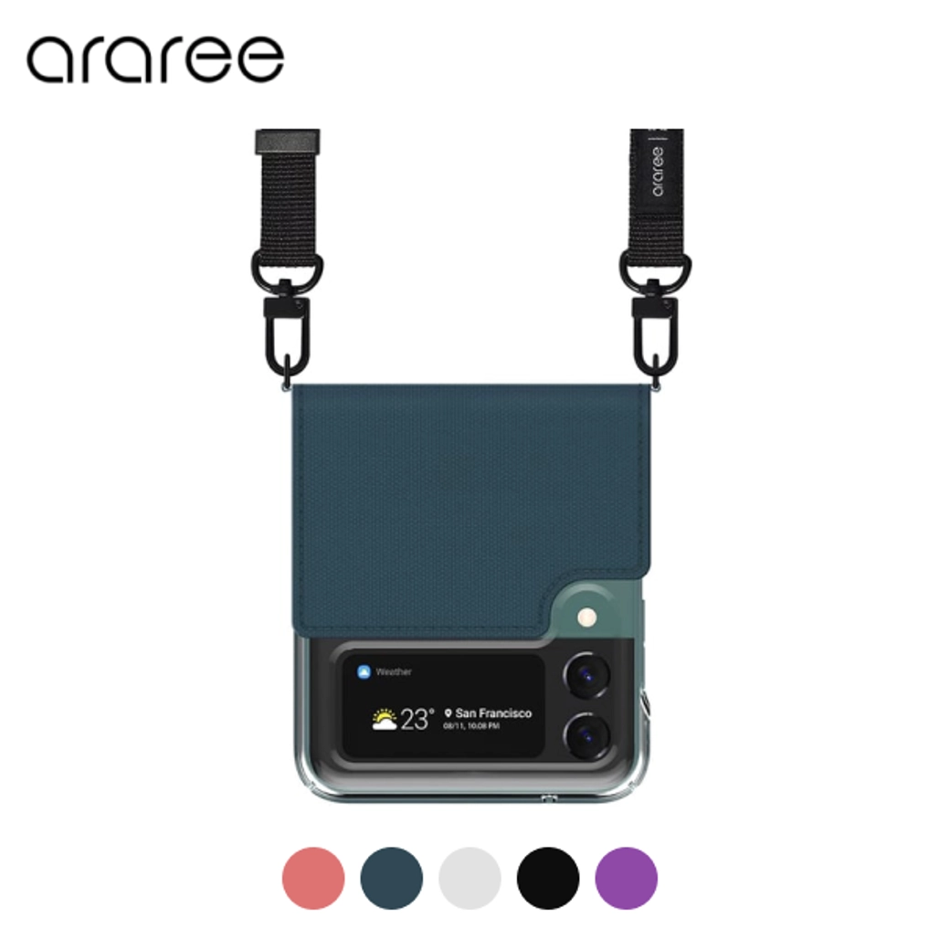 Bao da Samsung Galaxy Z Flip3 Araree Canvas Diary